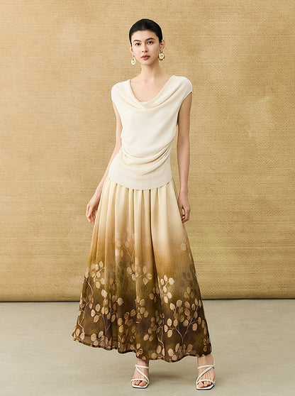 HECO Chinese style swing collar sleeveless knitted sweater T-shirt - HEART.