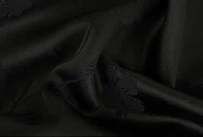 HECO Acetate Jacquard Midi Tiered Cap Sleeves Dress - HEART.