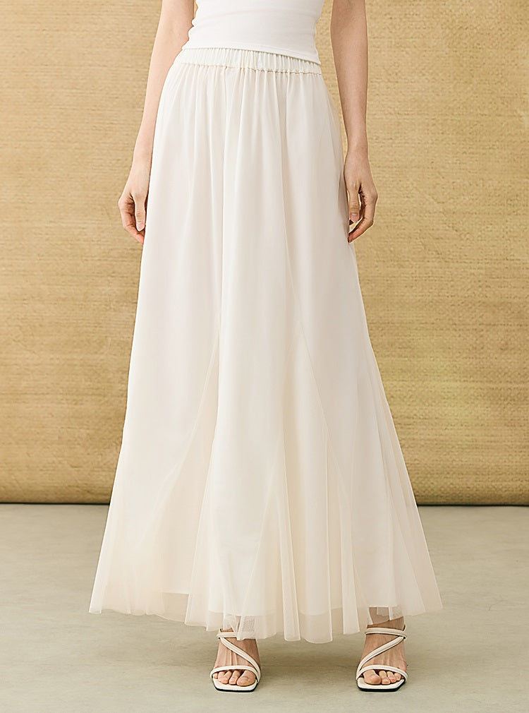 HECO Chinese style simple large elegant and flowing skirt - ELITE.