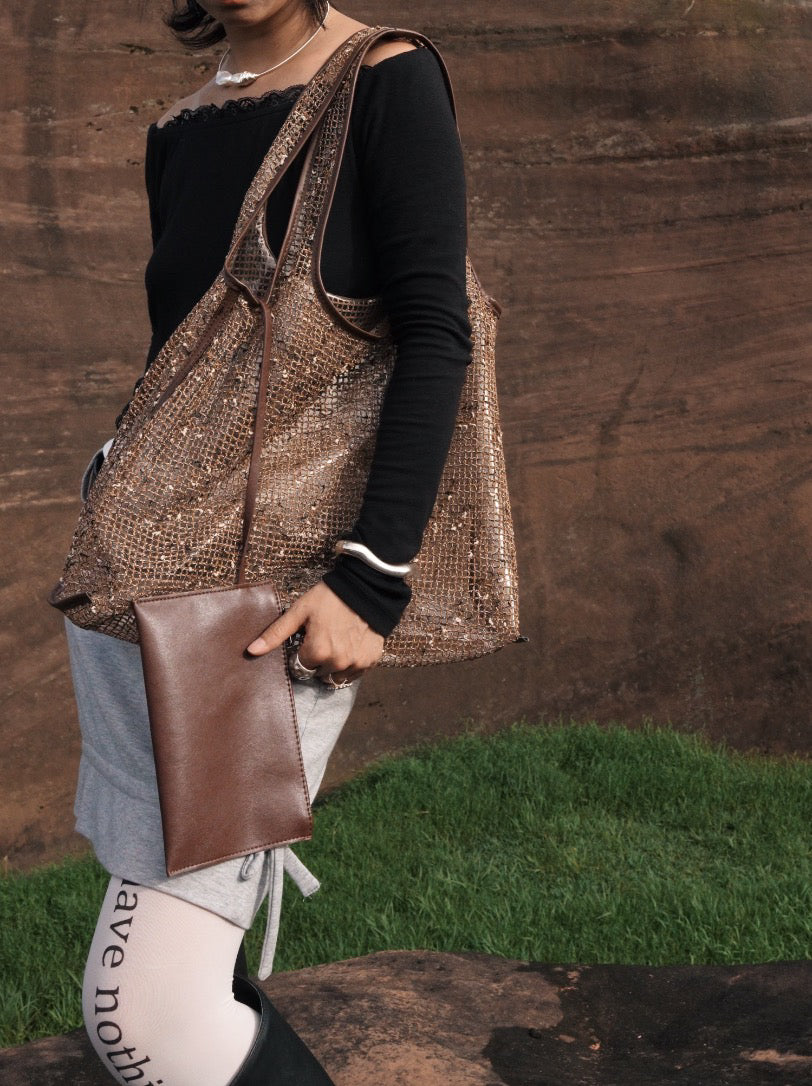 IUBALLET Relaxism New Lace One Shoulder Crossbody Large Capacity Tote Bag - APOCALYPSE ?