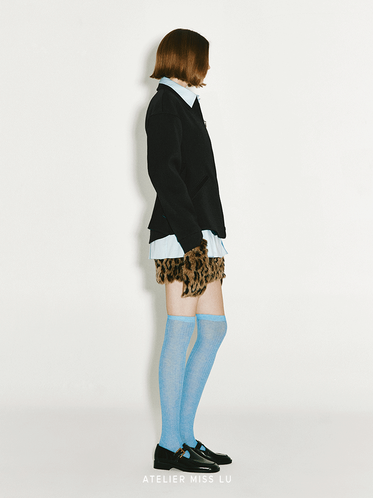 AtelierMissLu Fall/Winter 2024 faux fur stitchwork design styling Gloves -IMPACT