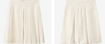 COMME MOI casual pressed pleated A-line culottes shorts - FRANCE.