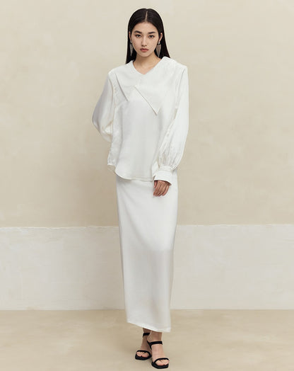 HECO Handmade Bead T-shirt Top Skirt Set - sins.