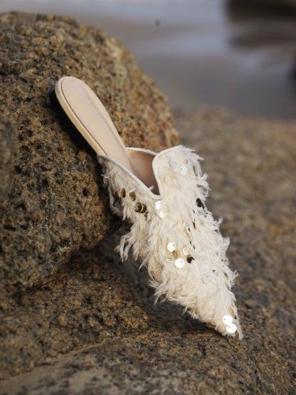 B-FEI casual semi-support Chinese mules-LINA.