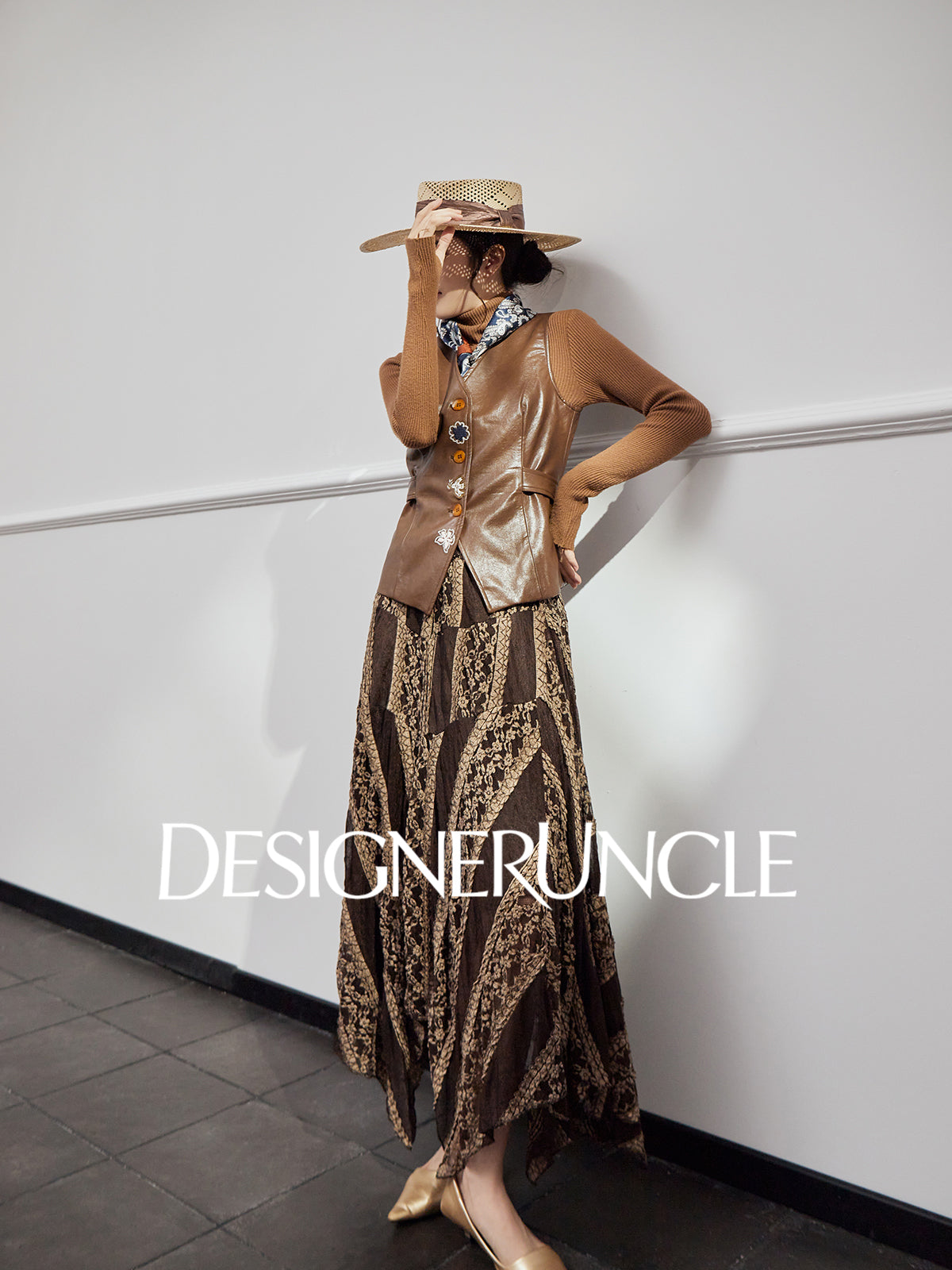 DGU "Moser" retro leather horse clip sense of commuting and versatile wear - BRAK.