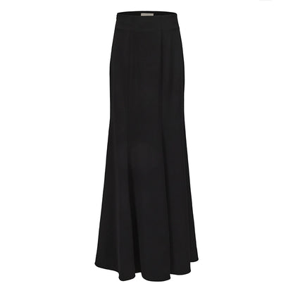 ATELIER MISS LU Elegant and Intellectual Small Fishtail Long Skirt - JOHN.