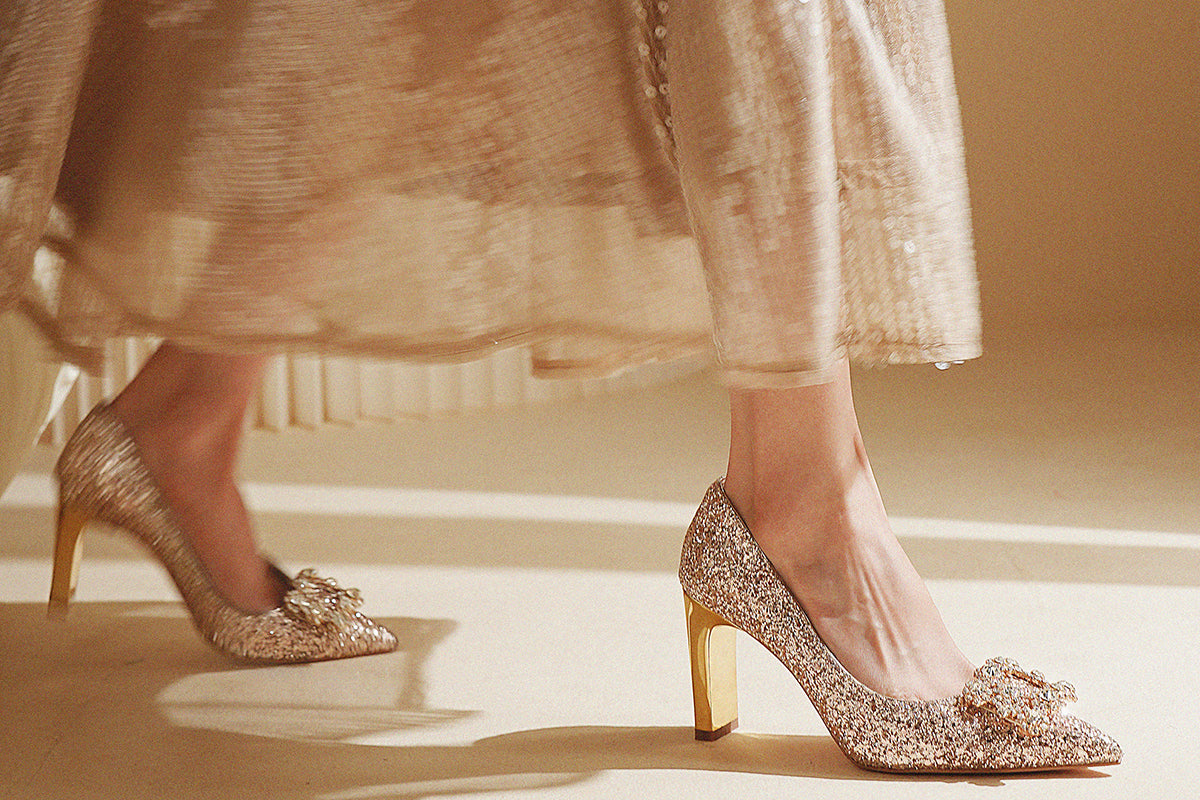 PJJUU He Xiu thick high heels - MORAL.