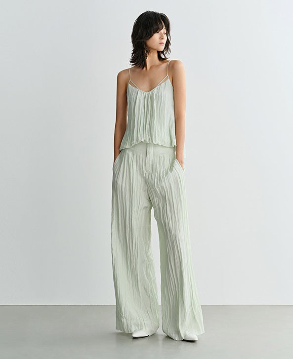 COMME MOI  Beach Lace-up Flower Bud Open Back Short Top - BEAUTY.