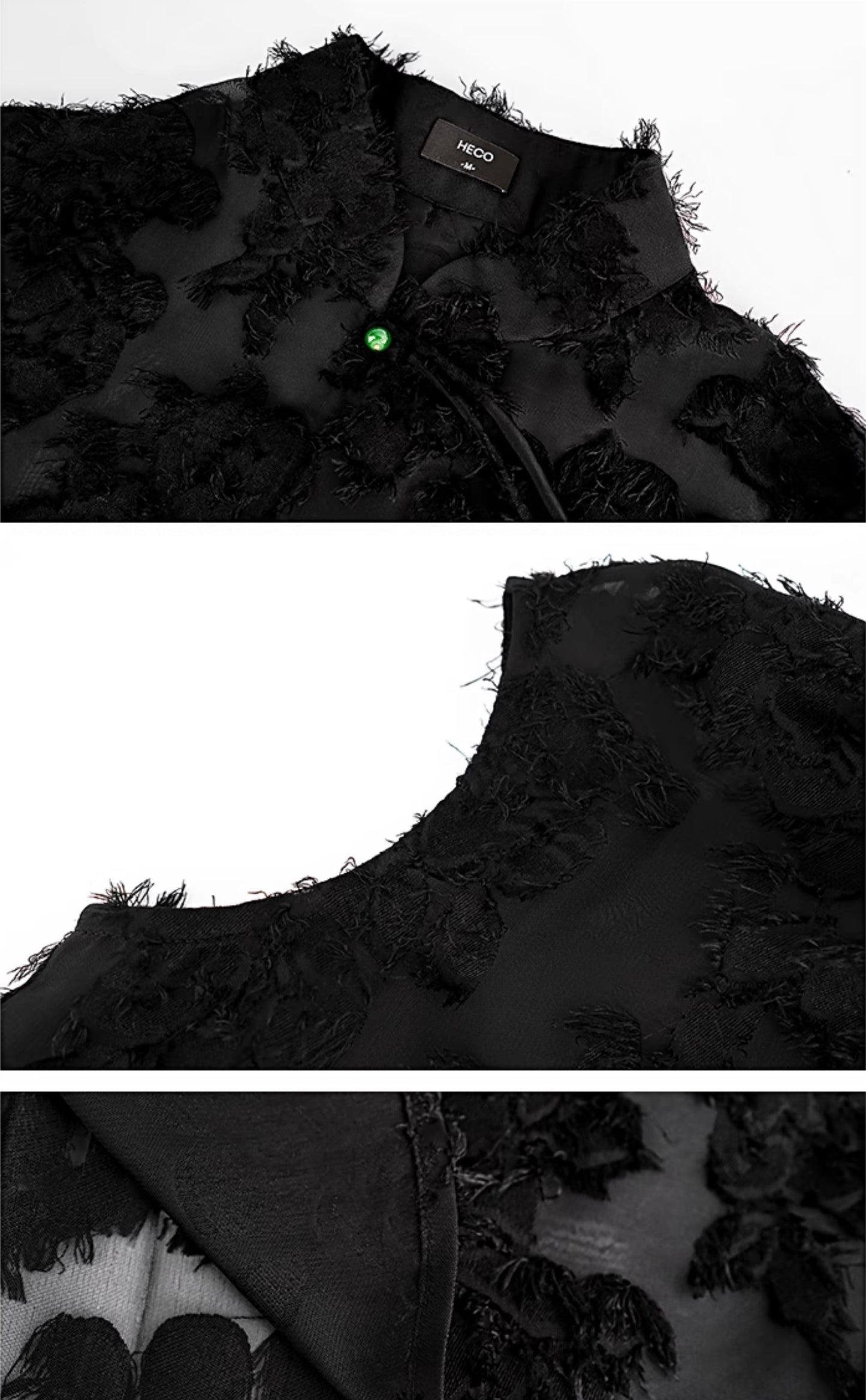 HECO Chinese Style Stand-up Collar Cut Flower Sleeveless Shirt - HELD .