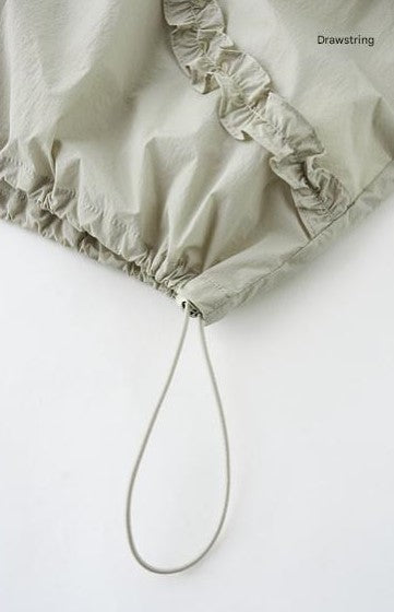 SUSHE Trim Drawstring Jacket-CARA