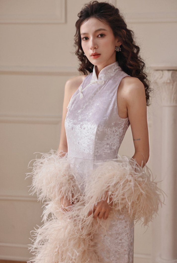 DOLLY Elegant Cream Fluffy Women Chic Shawl-LISSY