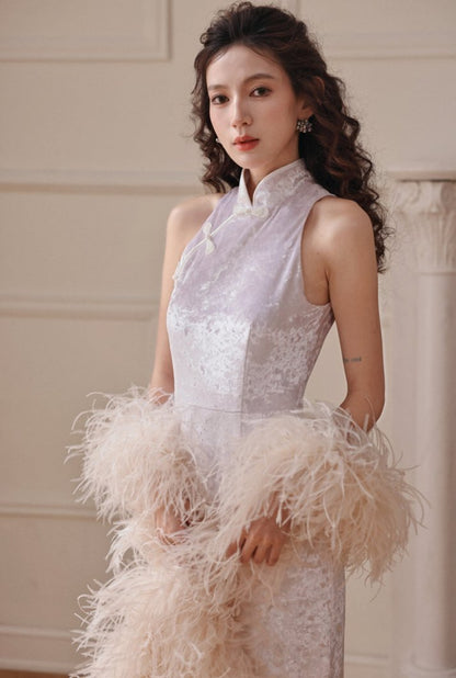 DOLLY Elegant Cream Fluffy Women Chic Shawl-LISSY