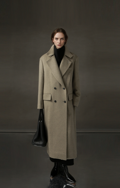 PIAOIN Niche Designer High-End Korean Mid-Length Coat-KATE
