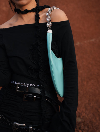 IUBALLET Chic Diamond-encrusted Arm Bag - SHOCK.