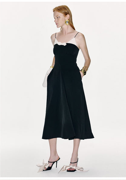 ATELIER MISS LU Spring/summer Bubble Texture Spell Receiver Waist Slip Dress - EVADE.