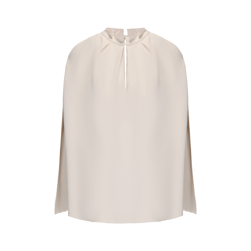 ATELIER MISS LU Off-the-Shoulder Slit Long-sleeved Silhouette Top - MARTY