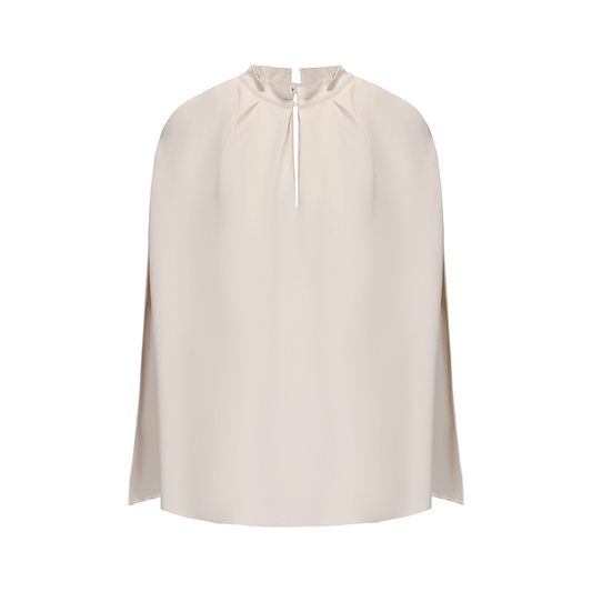 ATELIER MISS LU Off-the-Shoulder Slit Long-sleeved Silhouette Top - MARTY