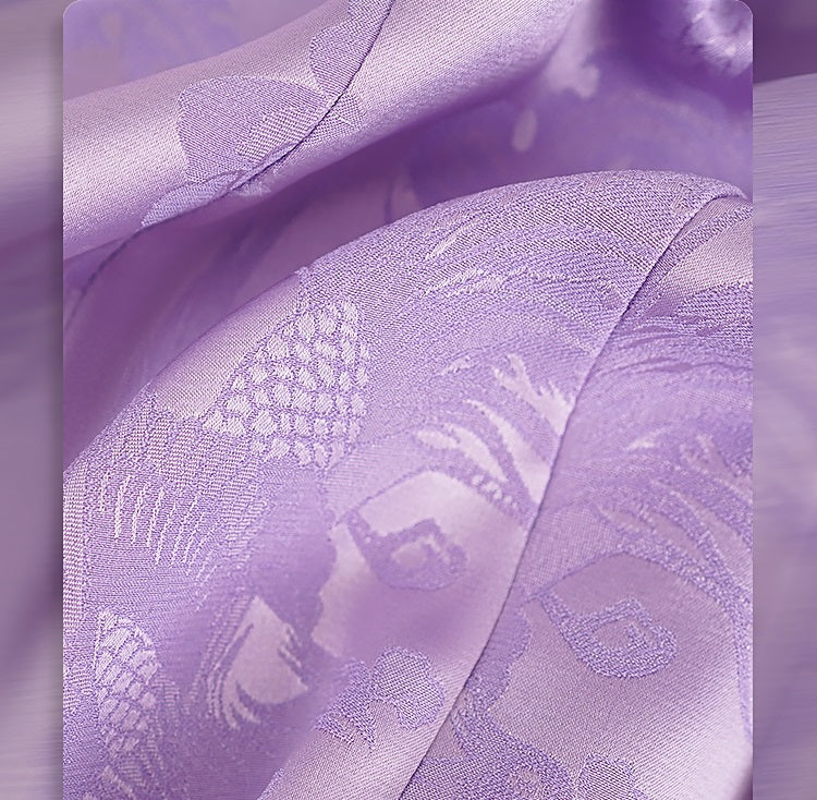 HECO Chinese Acetate Stand-up Collar Waist National Style Jacquard Vest T - FIRE.