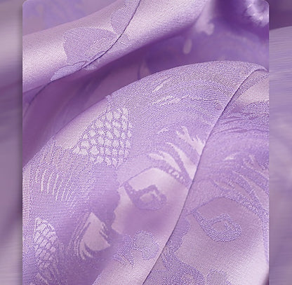 HECO Chinese Acetate Stand-up Collar Waist National Style Jacquard Vest T - FIRE.