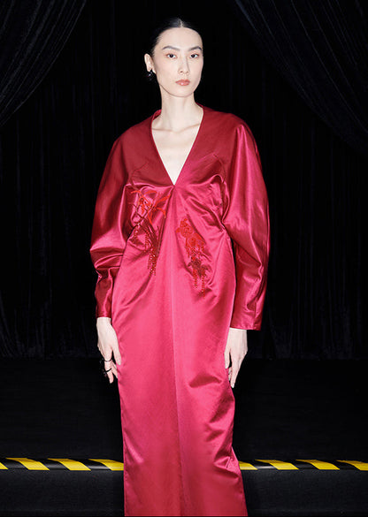 M essential Mackay designer Goldfish Beaded red dress - Rebel.