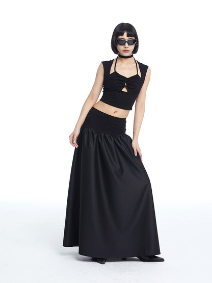 TINY IN cut-out drawstring short women's top-FANTA