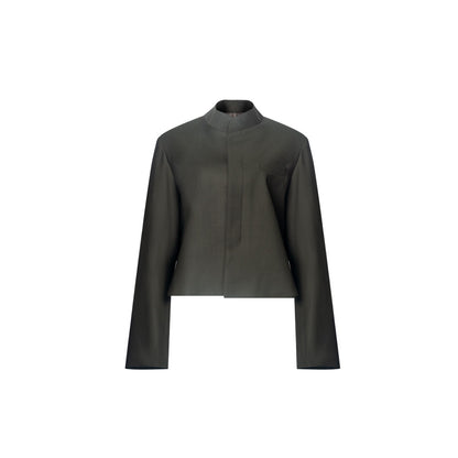TUYUE elegant stand-up collar short casual jacket- KIM.