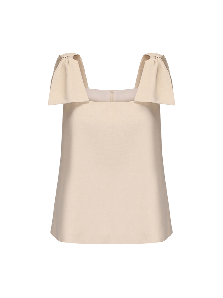 ATELIER MISS LU Styling Bow Design A-Line Top - NERVE.