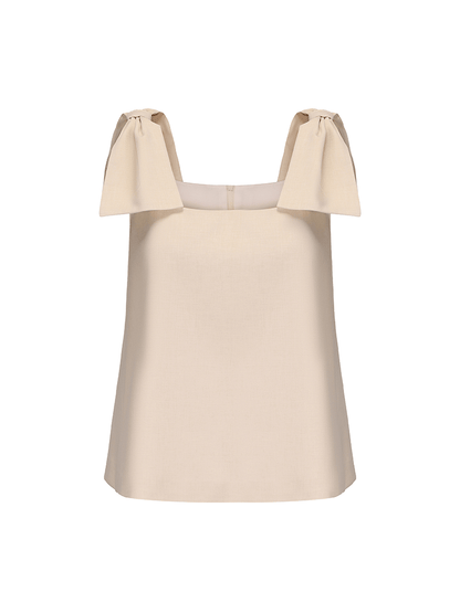 ATELIER MISS LU Styling Bow Design A-Line Top - NERVE.