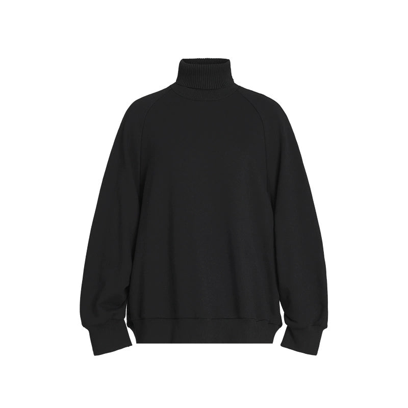 ZHUCHONGYUN Winter Black Loose Straight Cotton Trousers--EMIYA.