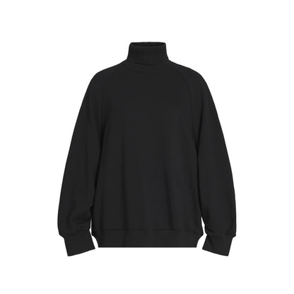 ZHUCHONGYUN Winter Black Loose Straight Cotton Trousers--EMIYA.