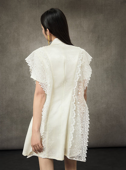 HECO Summer Layer Lace Short Dress - LIVING.