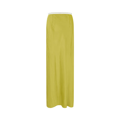 TUYUE Acetate Glossy Zipper Mermaid Skirt - JOY.