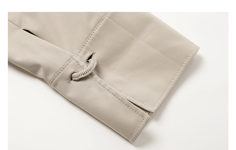 ZHUCHONGYUN khaki embroidered diagonal Chinese jacket-ZOLDYCK.