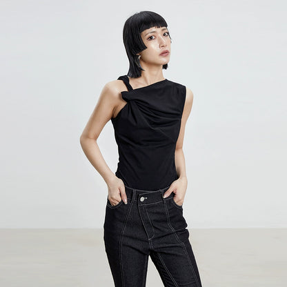 TINY IN Kink Women's Summer Black White Camisole-KAI