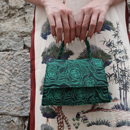 B-FEI original design new Chinese vintage rose crossbody bag-PESOS