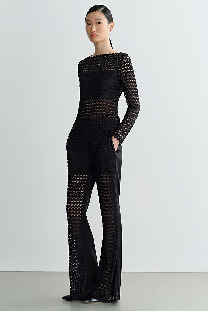 COMME MOI  women's sexy cut-out shoulder top - LILLIAN.