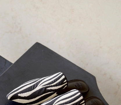 B-FEI female flat half slippers-LIVRE.