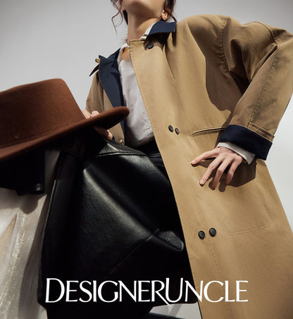 DGU "Qinglan" khaki jacket commuting versatile slimming temperament fashion top - Kyle.