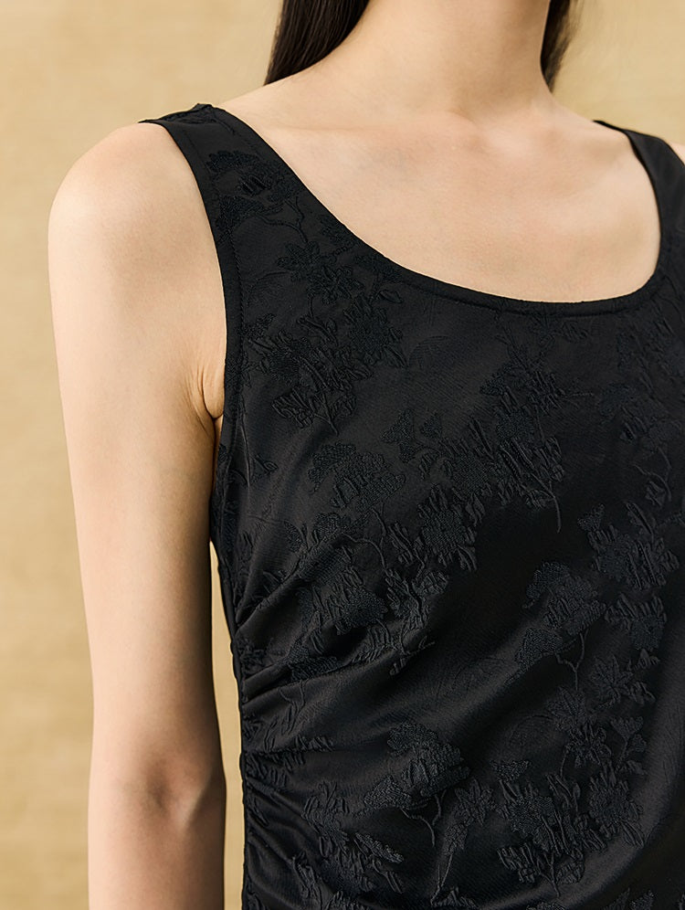 HECO Chinese Style Acetate Shirder Dress - LOLA.