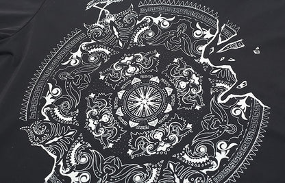 ZHUCHONGYUN black high-neck long sleeve top-HATAKE.