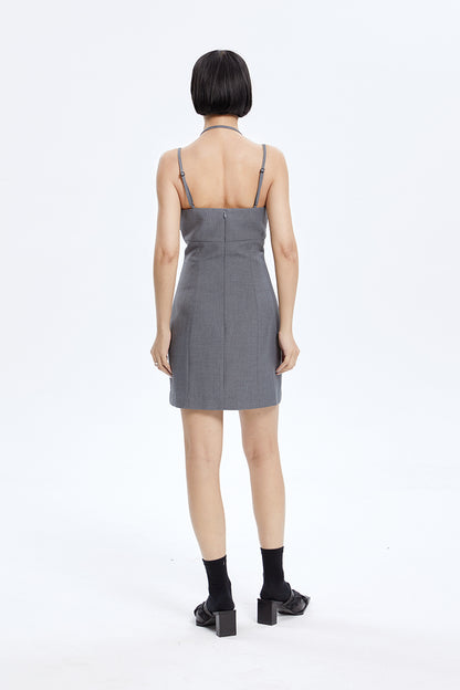 TINY IN fake two-piece sleeveless short dress-ACHA