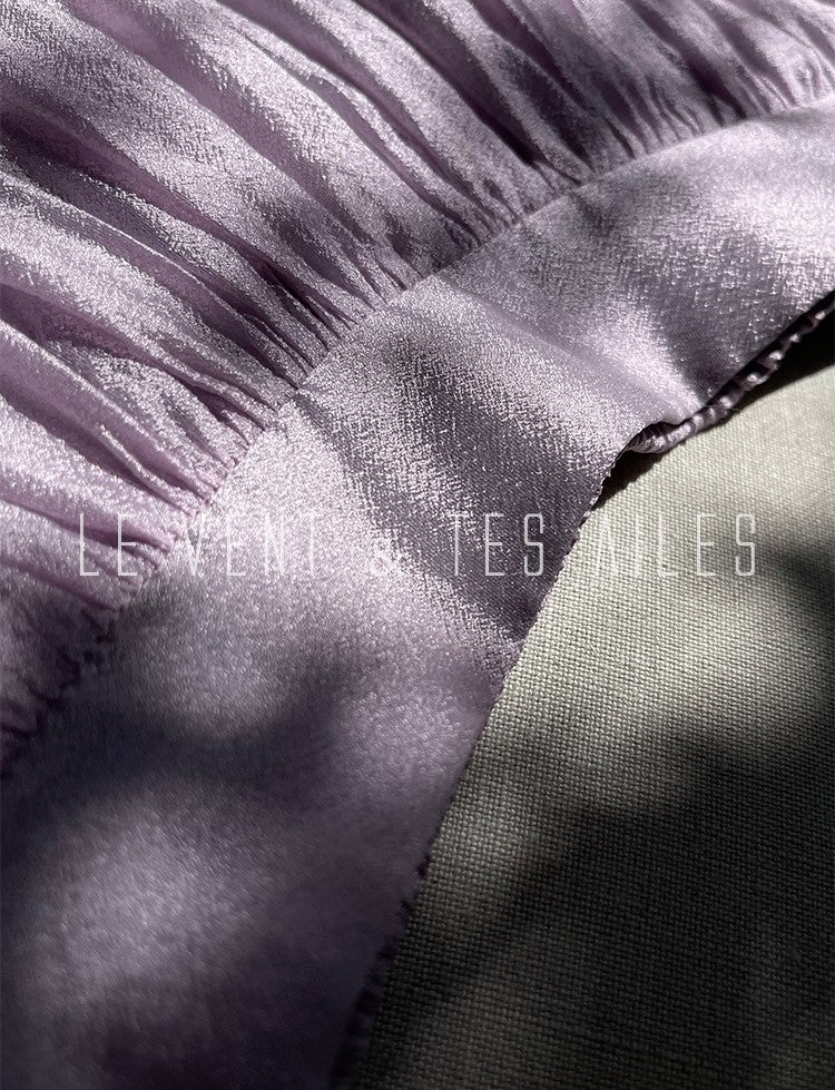 LE VENT&TES AILES French romantic luxury full midi summer skirt -RINA