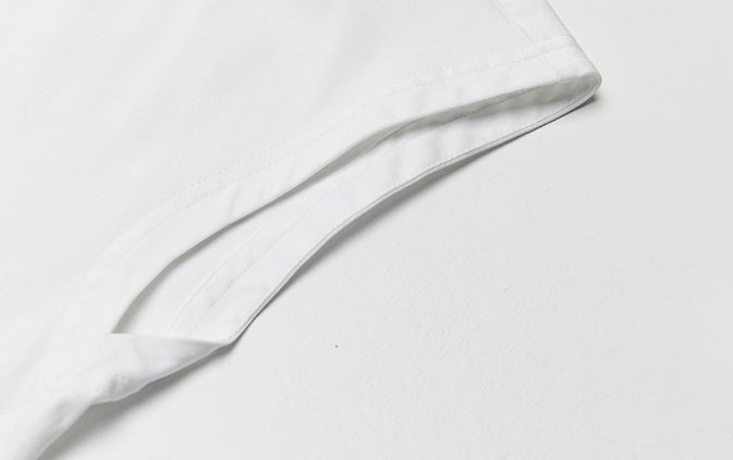 ZHUCHONGYUN ink print loose straight cotton dress-LUX.