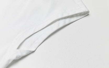 ZHUCHONGYUN ink print loose straight cotton dress-LUX.