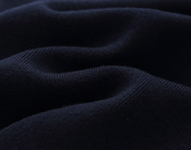 COMME MOI Lu Yan designer new women's casual fashionable wool knitted turtleneck shoulder - FADED.