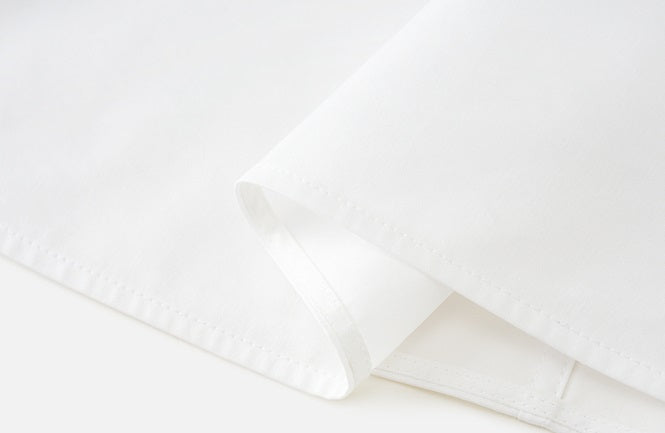 ZHUCHONGYUN Chinese diagonal strap long-sleeved white shirt -EJAE.