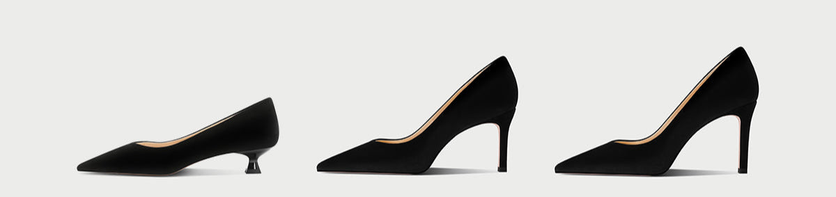 Pjjuu Women Summer Black olive green Pointed-toe suede pumps - Daniel Suede