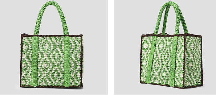 COMME MOI Lv Yan designer's new casual contrasting straw handbag - hadley.