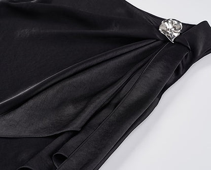 COMME MOI women's double-faced satin sleeveless vest top - SADIE.