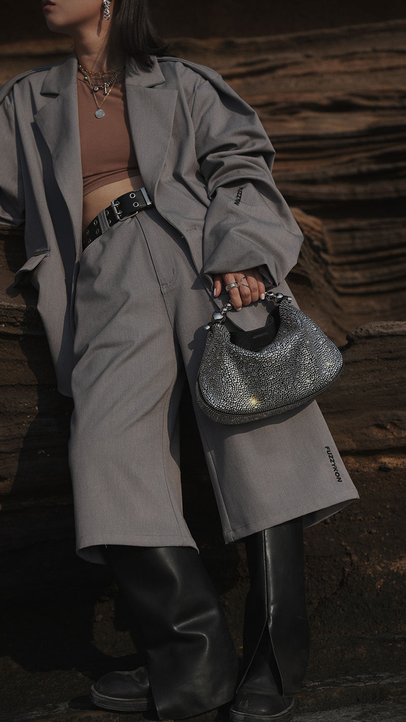 IUBALLET Beaded Chain Hobo Bag - POWER.